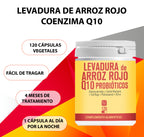 LEVADURA DE ARROZ ROJO CON Q10 Y PROBIÓTICOS 120 CÁPSULAS
