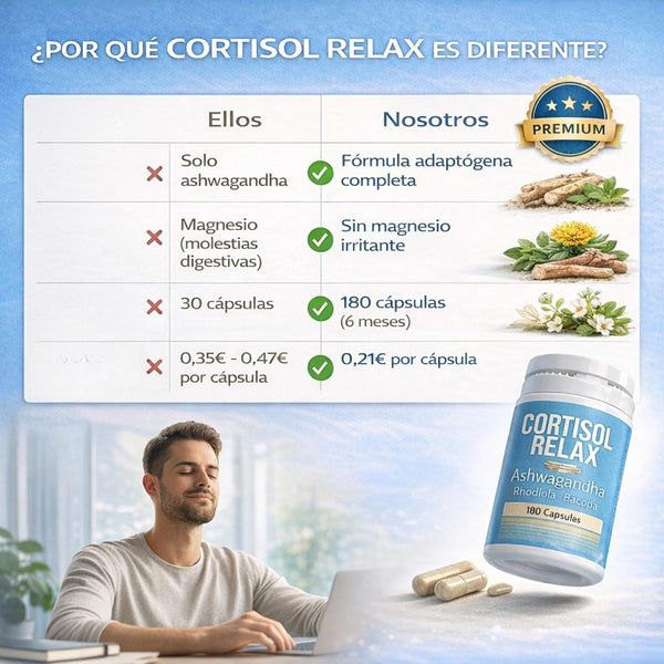 CORTISOL RELAX ASHWAGANDHA 180 CÁPSULAS